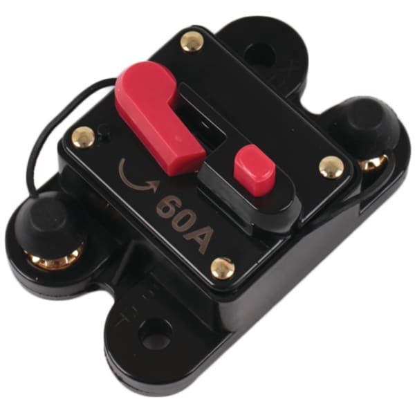 Waterproof IP62/3 Fuse Breaker for Boats - 60 Amp (4-8 Gauge)