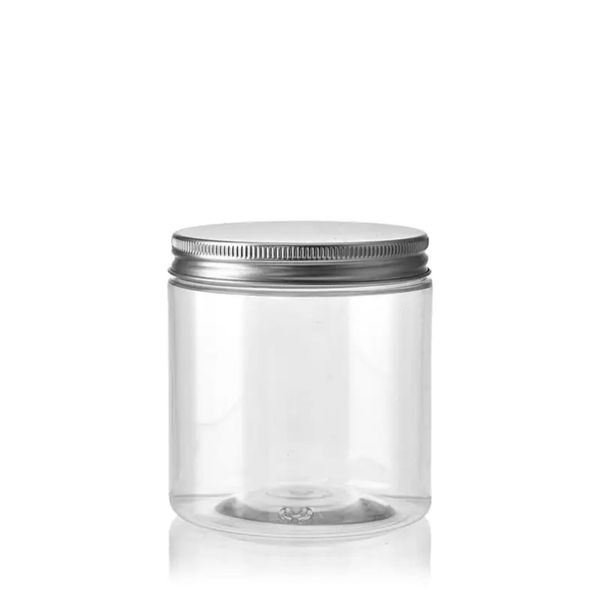 Round Shape Canister Plastic Food Container Storage Jars With Lid