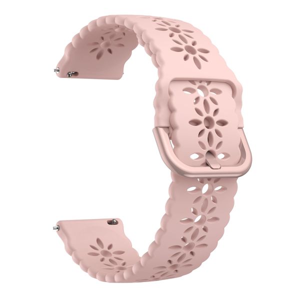 20mm Blossom Hollowed Silicone Watch Strap Compatible with Samsung Galaxy Watch4