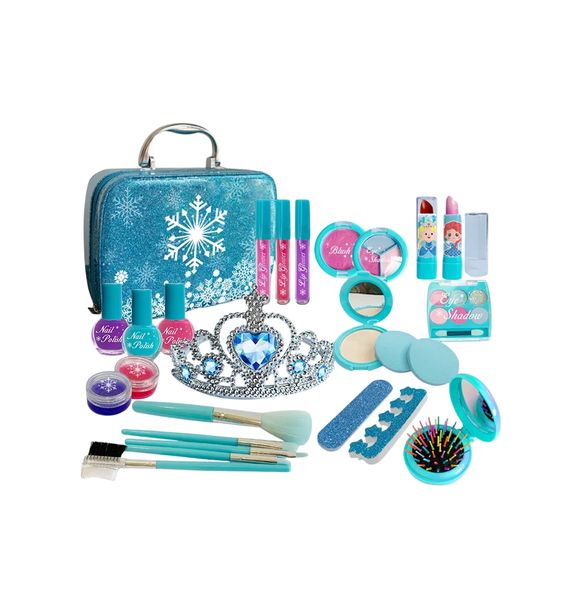 Boss Kids 28 Piece Non-Toxic Washable Frozen Pretend Play Makeup Set