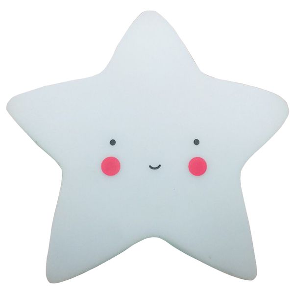 White 5 Sided Star Night Light Glowing Toy