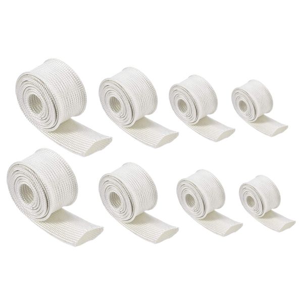 Tool DIY Fiberglass Heat Protection Hose Sleeve - Set of 8
