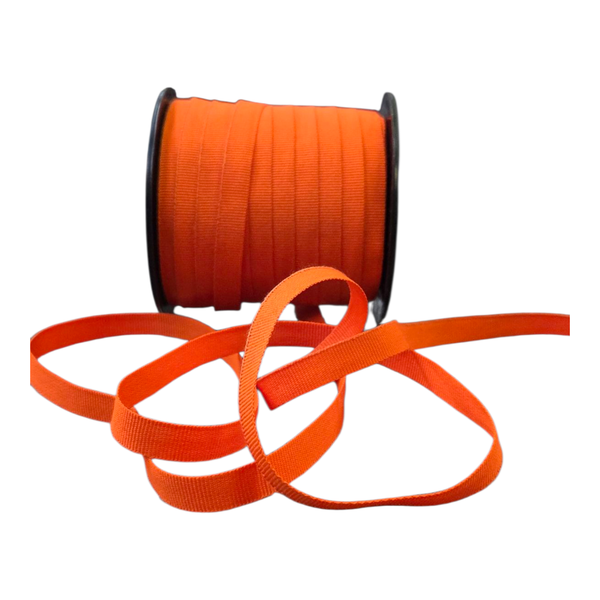 Orange Petersham Ribbon 10mm - 50m roll