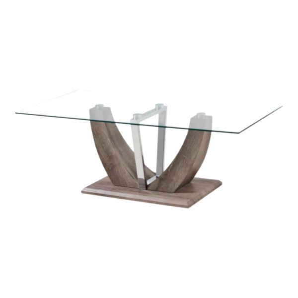 Bateau Glass Coffee Table - Nature
