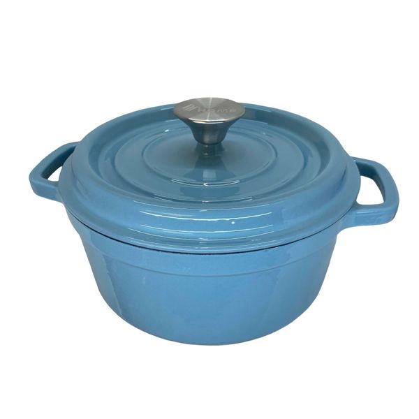 Celestial Blue Cast Iron, Enamel Pot