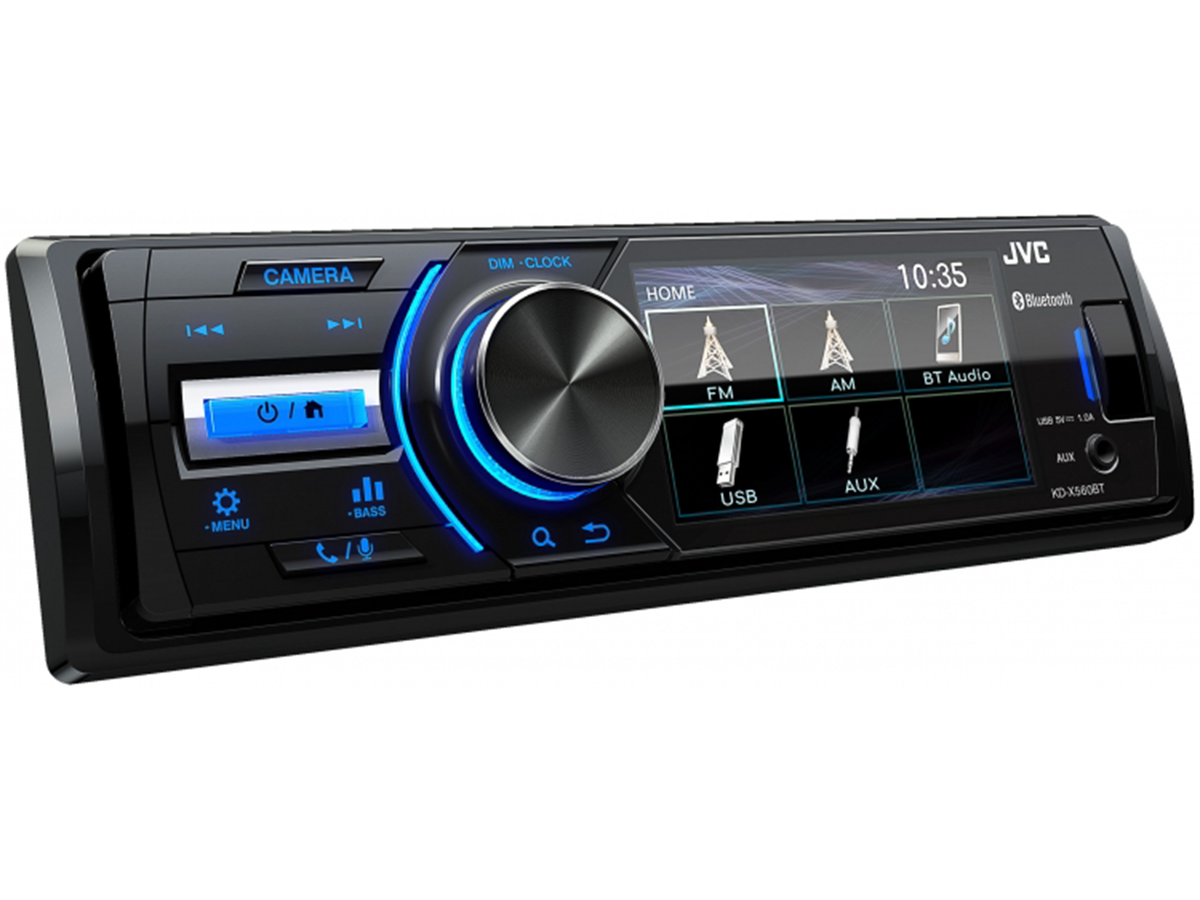 JVC KD-X560BT with Bluetooth/USB/AUX Single Din Radio with 3
