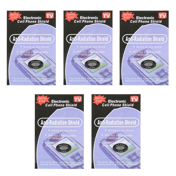5Pcs 2-in-1 5G EMF Anti-Radiation Stickers for Cell Phone, Laptop &amp; Tablet