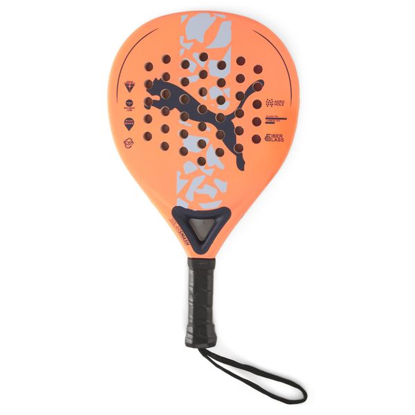 Puma Junior Solarsmash Indoor Speed Padel Rackets - New Navy/Ultra Orange
