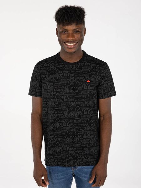 Lee Cooper Men's SS T-Shirt:Rashid Black