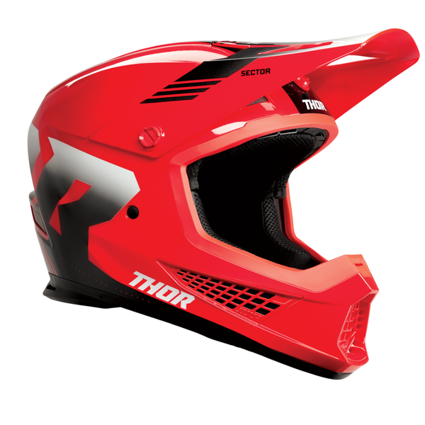 Thor Sector 2 Carve Red/White Helmet image