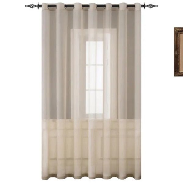 Sheer Voile Eyelet Curtain - 14cm