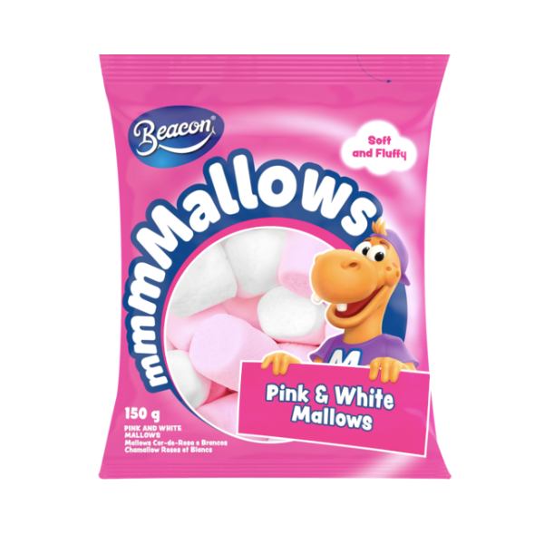 Beacon Mmmmallows Pink And White Marshmallows 72 X 150g Buy Online In