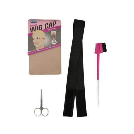 Wig Melting Band, Cap, Clips, Edge Control and Rat Tail Comb
