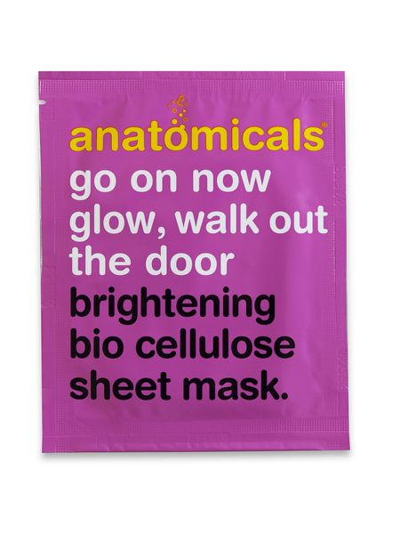 Anatomicals brightening bio cellulose sheet mask 23g