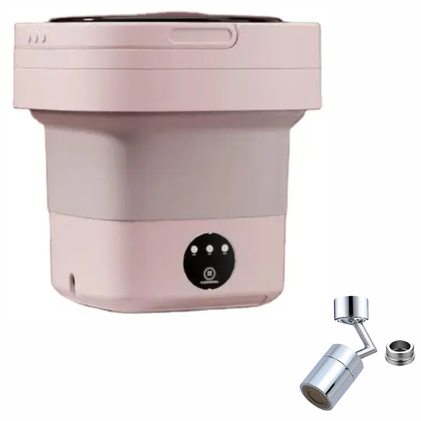 Collapsible Electric Mini Washing Machine with Faucet Adapter
