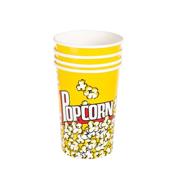 Bulk Pack 4 x Paper Popcorn Buckets Small (945ml)
