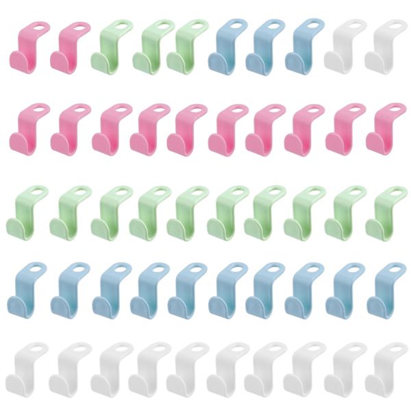 Closet Organisation Single Hook Jumbo Set of 50 (5cm)