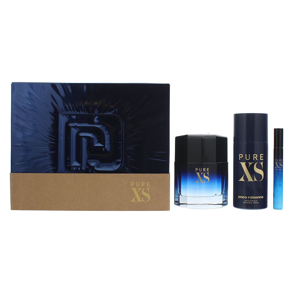 Paco Rabanne Pure XS EDT 3 Piece Gift Set (Parallel Import) | Buy ...