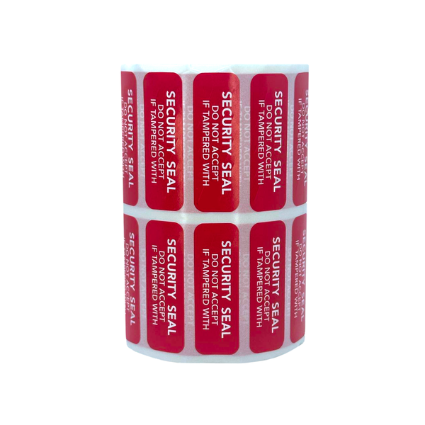 Tamper Proof Security Seal Labels with TamperTear Feature - 1000 Labels Roll