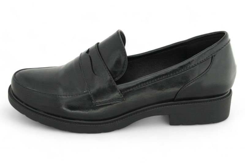 ALXIR Women Round Toe Loafers - PSL2048-3A - Black