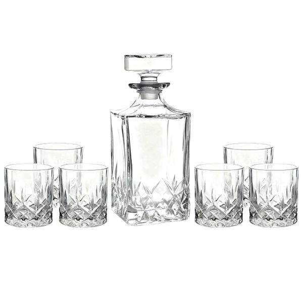 Whiskey Decanter Set Luxury Gift With 6 Glasses 210ml/330ml-750ml/800ml