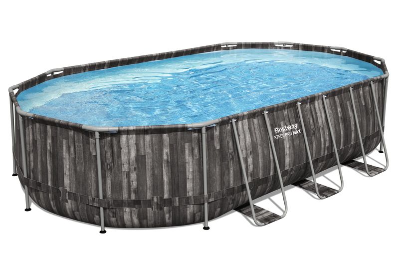 Bestway Steel Pro Max 6.10m x 3.66m x 1.22m Oval Pool Set