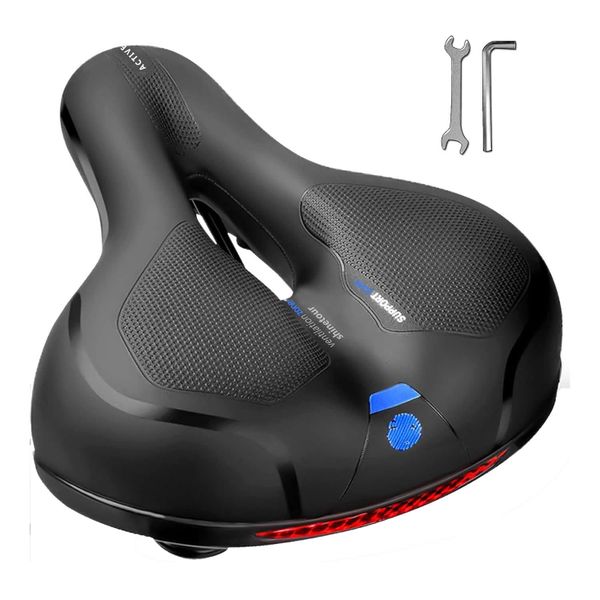 Comfort Bike Seat for Women Men,Wide Bicycle Saddle Replacement Cushion