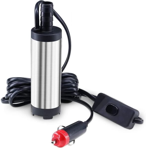 Submersible Electromagnetic Pump Water Diesel Oil 12vdc Battery Clamps