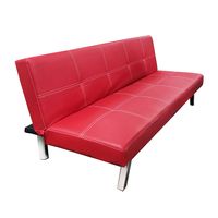 Foldable Classic Sleeper Couch (Red)