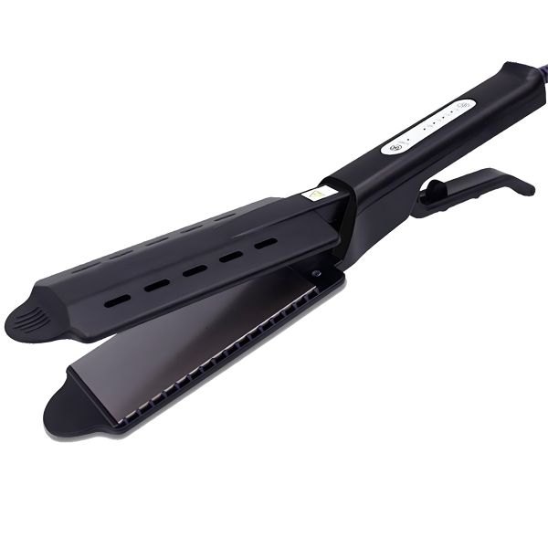 Hair Straightener Hot Air Brush Hot Comb Hair Dryer - 40W - Black