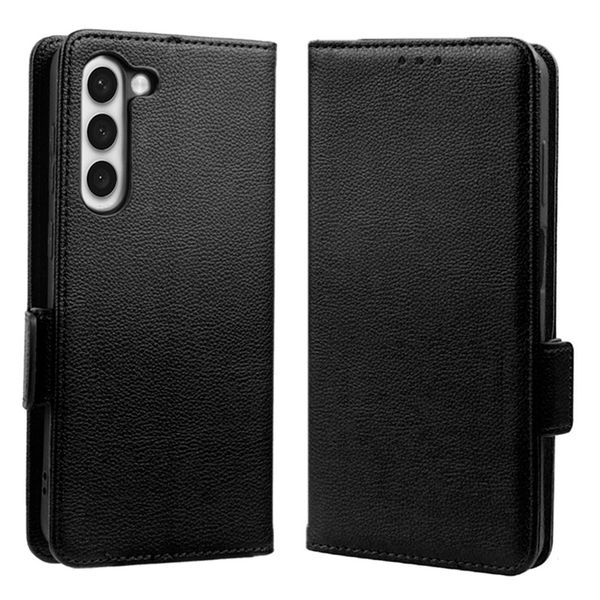 Lychee Patterned Leather Cover Compatible With Samsung Galaxy S21 Plus 5G