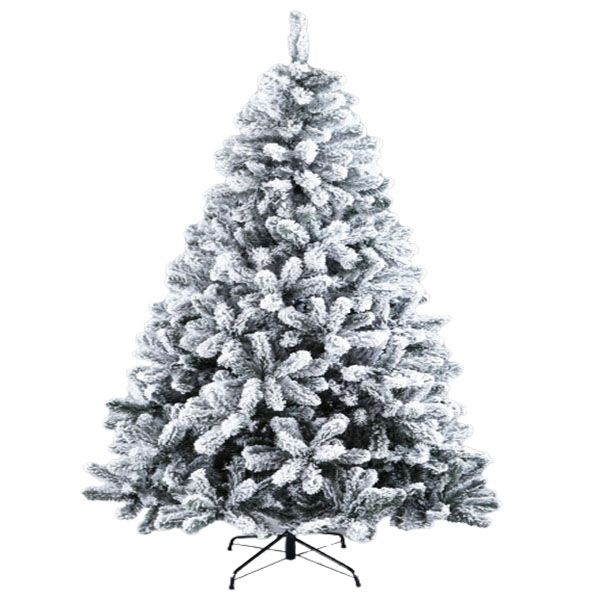 Canadian Home Flocked Emperor Christmas Tree with Metal Stand Shop