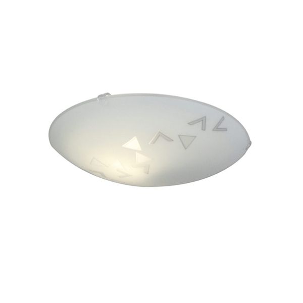 Eurolux - Mars Ceiling Light Triangles Frost Glass 60W