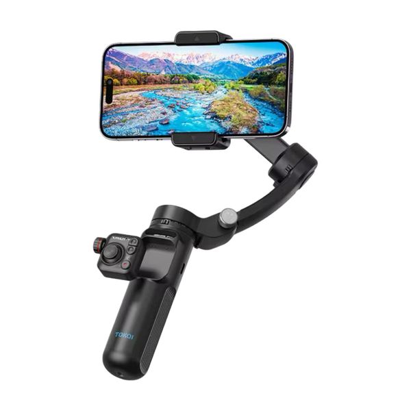 3-Axis Gimbal Stabilizer - Video Stabilizer with Anti-Shake &amp; Face Tracking