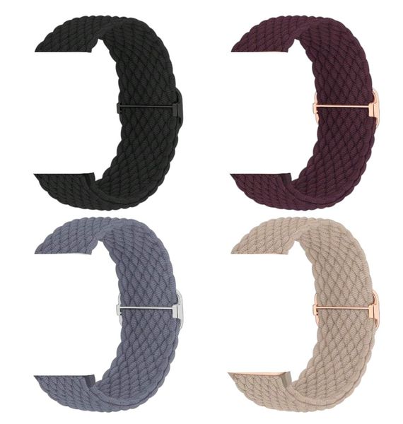 4 Pack Woven Straps Compatible with Apple Watch 42-49mm Models - Multicolor