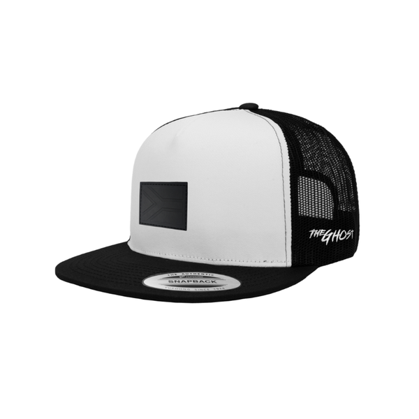 The Ghost Flexfit Trucker Adjustable Cap With Black SA Flag Rubber Badge