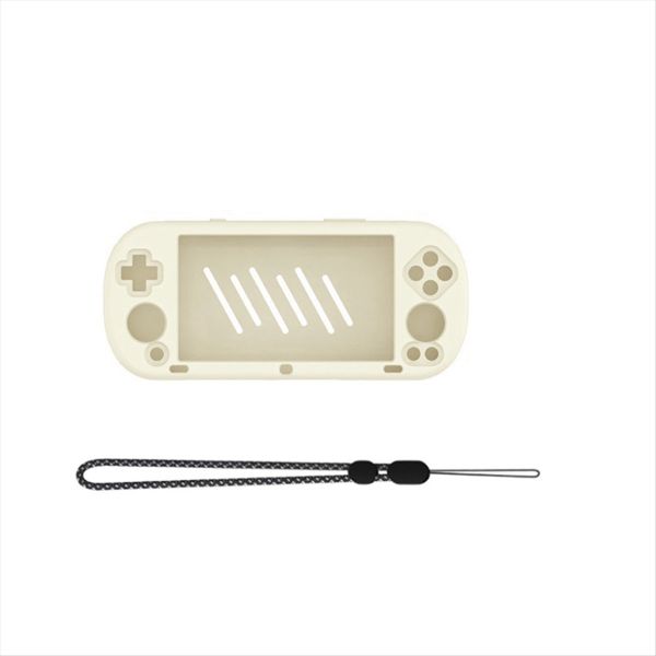 Game Console Silicone Case Drop-Proof Shockproof Cover Creamy White