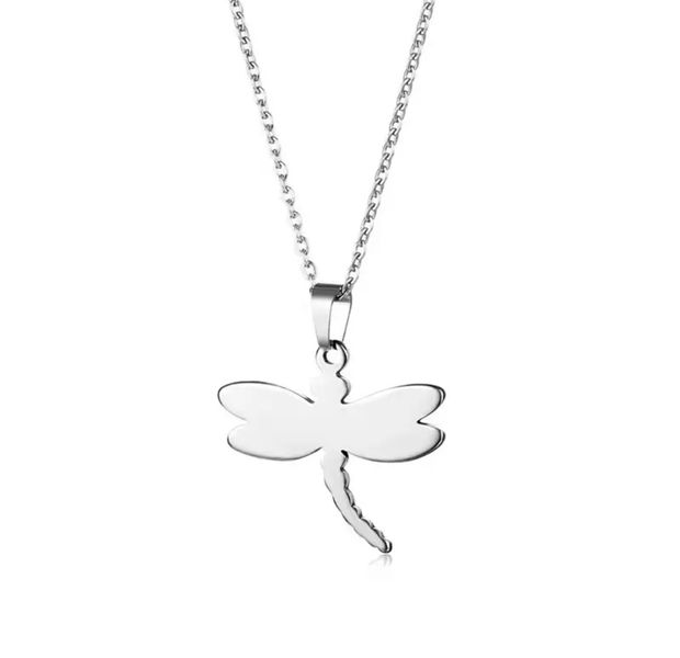 Stainless Steel Dragonfly Insect Necklace