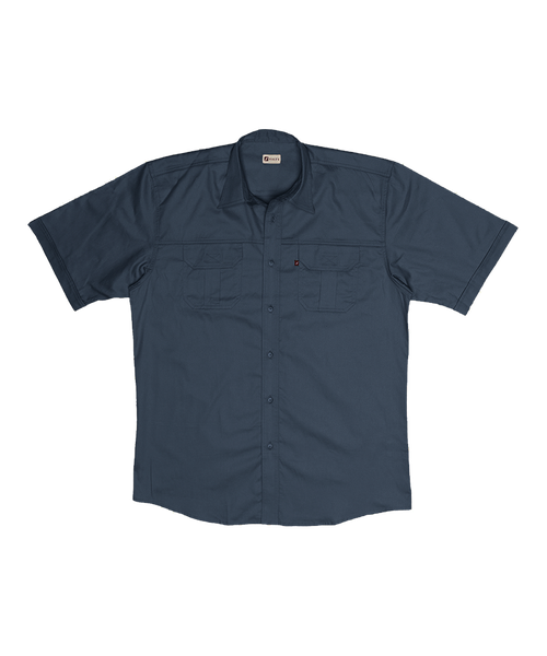 Short Sleeve Bush Shirt - Navy Blue image