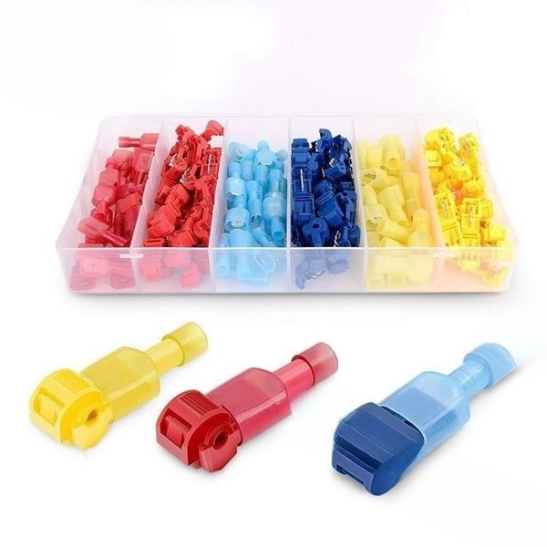 50004R 120 Pcs/60 Pairs Quick Splice Wire Terminals T-Tap Self-stripping