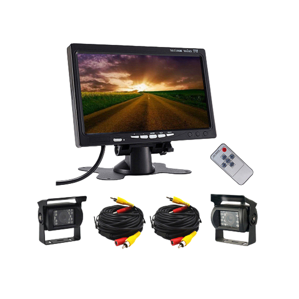 7 Inch Monitor with Wired Rear View Backup Cameras