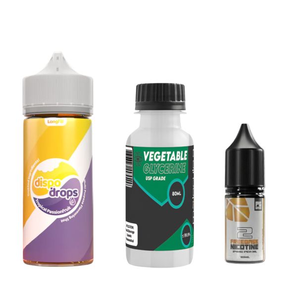 Dispo Drops Longfill Combo 120ml - Tropical Passionfruit - 2mg