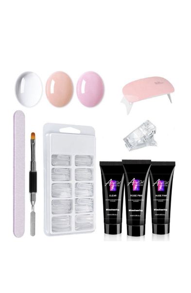 Bliss Beauty Polygel Nail Starter Kit with 6W Nail Dryer