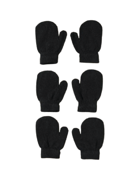 Black Toddler Mittens Gloves