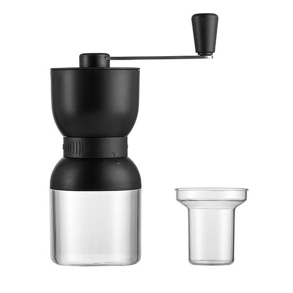 Durable Transparent Acrylic Basket Manual Cooking Adjustable Coffee Mill E