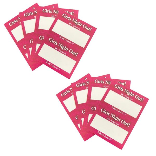 Bachelorette Party Name Tags - Girls Night Out (Pack of 48)