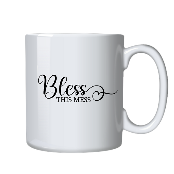 Bless Mess Motivational Positive Mug Ideal Gift for Birthday Christmas 402