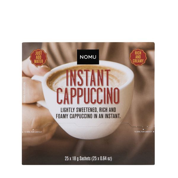 NOMU Instant Cappuccino Sachet Dispenser 25x18g Sachets
