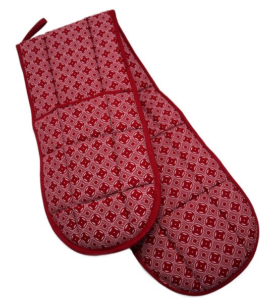 Oven Mitt / Hot Pot Holder - Double - Red