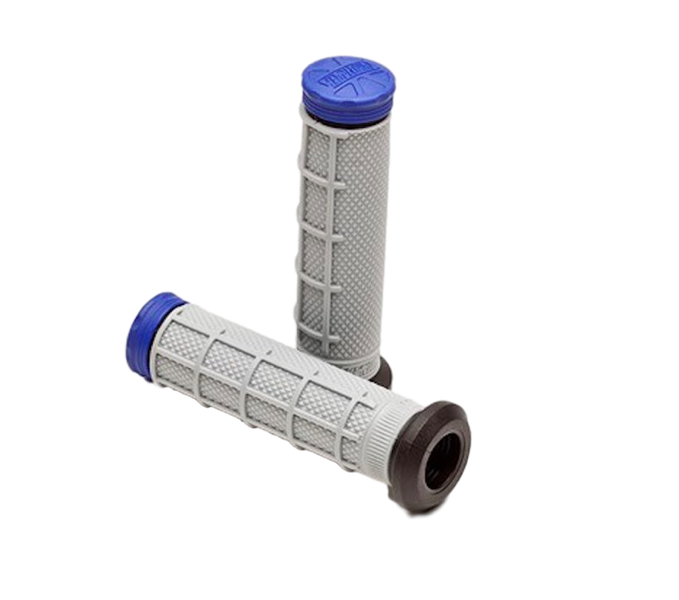 Protaper Half Waffle Black/Grey/Blue Atv Grips image